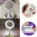 GlowMirror™ – Espejo de Maquillaje Plegable con Luz LED